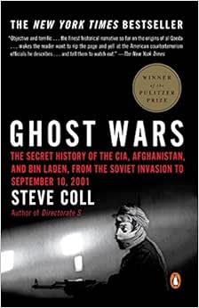 Capa do livro Ghost Wars: The Secret History of the CIA, Afghanistan, and Bin Laden, from the Soviet Invas Ion to September 10, 2001